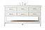  60 inch Single Bathroom Vanity in White with Color Option