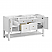 James Martin Breckenridge 60" Double Vanity, Bright White with Countertop Options and Mirror Option