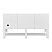 James Martin Breckenridge 60" Double Vanity, Bright White with Countertop Options and Mirror Option