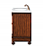  36 inch Adelina Single Bathroom Vanity in Brown Finish with Ivory White Marble