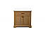 36-in Oak Single Vanity with Solid Birch Hardwood, White Quartz Countertop and Backsplash
