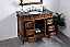 42 in. Single Bathroom Vanity Set in Teak Finish