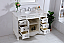 48 in. Single Bathroom Vanity Set in Antique White Finish