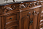 48 in. Single Bathroom Vanity Set in Teak Finish