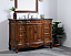48 in. Single Bathroom Vanity Set in Teak Finish