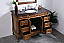 48 in. Single Bathroom Vanity Set in Teak Finish
