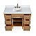 48 Inch Natural Oak Fluted Style Adelina Bathroom Vanity with White Quartz Top
