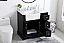 Moden Fitting 36 inch Single Bathroom Vanity in Black with Backsplash Option