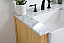 Modern Fitting 36 inch Single Bathroom Vanity in Natural Wood with Backsplash Option
