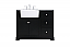 Modern Fitting 42 inch Single Bathroom Vanity in Black with Backsplash Option