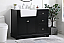 Modern Fitting 42 inch Single Bathroom Vanity in Black with Backsplash Option