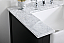 Modern Fitting 42 inch Single Bathroom Vanity in Black with Backsplash Option