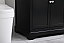 Modern Fitting 42 inch Single Bathroom Vanity in Black with Backsplash Optionv
