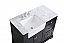 Modern Fitting 42 inch Single Bathroom Vanity in Black with Backsplash Option