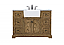 Modern Fitting 48 inch Single Bathroom Vanity in Driftwood with Backsplash Option