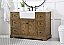 Modern Fitting 48 inch Single Bathroom Vanity in Driftwood with Backsplash Option