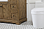 Modern Fitting 48 inch Single Bathroom Vanity in Driftwood with Backsplash Option