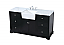 Modern Fitting 60 inch Single Bathroom Vanity in Black