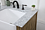 Modern Fitting 60 inch Double Bathroom Vanity in Driftwood
