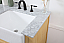 Modern Fitting 60 inch Double Bathroom Vanity in Natural