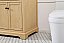 Modern Fitting 60 inch Double Bathroom Vanity in Natural