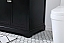  Modern Fitting 72 inch Double Bathroom Vanity in Black Finish