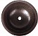 Copper Round Plain 15 inch Sink Chocolate Finish