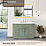 Issac Edwards Collection 48" Single Bathroom Vanity Set in Vintage Green and Carrara White Marble Countertop with Mirror Option