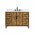  Issac Edwards Collection 48" Single Bathroom Vanity in Weathered Brown with Calacatta Truffle White Quartz Countertop and Mirror Option Product managem