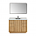  Issac Edwards 48" Single Bathroom Vanity in Washed Light Brown with Grain White Stone Countertop and Mirror Option