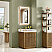  Issac Edwards Collection 30" Single Bathroom Vanity in Weathered Brown with Grain White Stone Countertop, Mirror Option and Linen Cabinet Option