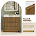 Issac Edwards Collection 36" Single Bathroom Vanity in Weathered Brown with Grain White Stone Countertop, Mirror Option and Linen Cabinet Option