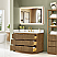  Issac Edwards Collection 48" Single Bathroom Vanity in Weathered Brown with Grain White Stone Countertop, Mirror Option and Linen Cabinet Option