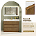  Issac Edwards Collection 48" Single Bathroom Vanity in Weathered Brown with Grain White Stone Countertop, Mirror Option and Linen Cabinet Option