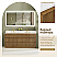  Issac Edwards Collection 72" Double Bathroom Vanity in Weathered Brown with Grain White Stone Countertop, Mirror Option and Linen Cabinet Option