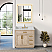 Issac Edwards Collection 36" Single Bathroom Vanity in Natural Ash with Grain White Stone Countertop and Mirror Option