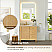 Issac Edwards Collection 36" Single Bathroom Vanity in Natural Wood with Grain White Stone Countertop with Mirror Option