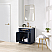 Issac Edwards Collection 30" Single Bathroom Vanity in Royal Blue with Grain White Stone Countertop and Mirror Option