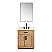 Issac Edwards Collection 30" Single Bathroom Vanity in Light Brown with Grain White Stone Countertop with Mirror Option