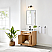 Issac Edwards Collection 30" Single Bathroom Vanity in Light Brown with Grain White Stone Countertop with Mirror Option