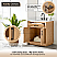 Issac Edwards Collection 30" Single Bathroom Vanity in Light Brown with Grain White Stone Countertop with Mirror Option
