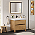Issac Edwards Collection 36" Single Bathroom Vanity in Weathered Fir with White Stone Integrated Sink with Mirror Option