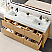 Issac Edwards Collection 72" Double Bathroom Vanity in Weathered Fir with White Stone Integrated Sink with Mirror Option