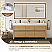 Issac Edwards Collection 72" Double Bathroom Vanity in Weathered Fir with White Stone Integrated Sink with Mirror Option
