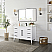 Issac Edwards Collection 48" Single Bathroom Vanity in White with Calacatta White Quartz Countertop and Mirror Option