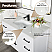 Issac Edwards Collection 48" Single Bathroom Vanity in White with Calacatta White Quartz Countertop and Mirror Option