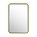 LV 24"x36" Vanity LED Lighted Wall Mirror in Matte Black Aluminum Framed 