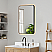 LV 24"x36" Vanity LED Lighted Wall Mirror in Matte Black Aluminum Framed 