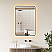 LV 24"x36" Vanity LED Lighted Wall Mirror in Matte Black Aluminum Framed 