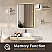 LV 24"x36" Vanity LED Lighted Wall Mirror in Matte Black Aluminum Framed 